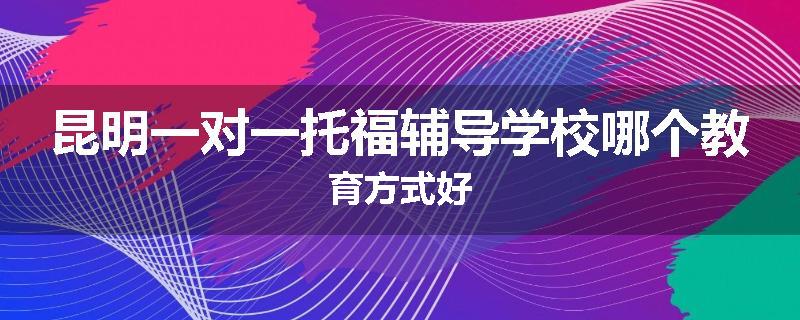 昆明一对一托福辅导学校哪个教育方式好