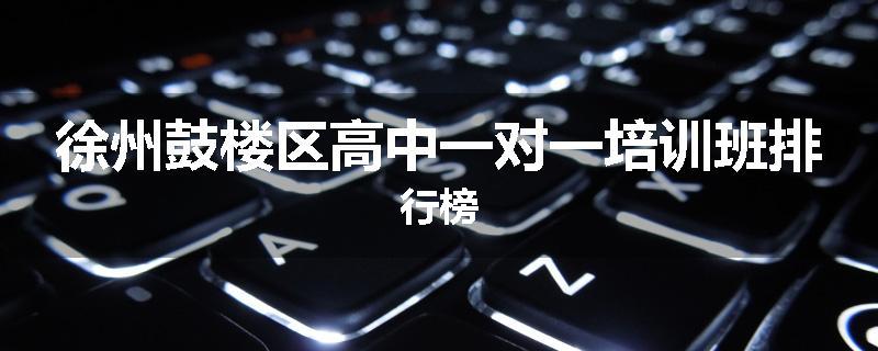 徐州鼓楼区高中一对一培训班排行榜