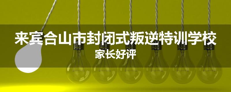 来宾合山市封闭式叛逆特训学校家长好评