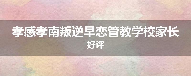 孝感孝南叛逆早恋管教学校家长好评