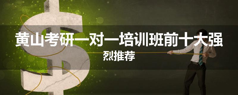 黄山考研一对一培训班前十大强烈推荐