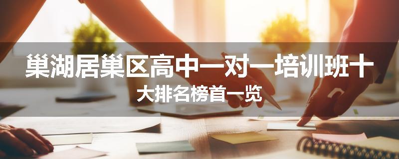 巢湖居巢区高中一对一培训班十大排名榜首一览