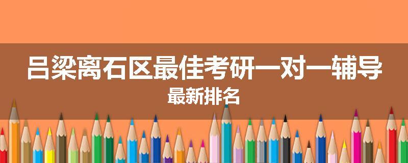 吕梁离石区最佳考研一对一辅导最新排名