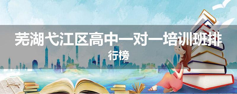 芜湖弋江区高中一对一培训班排行榜