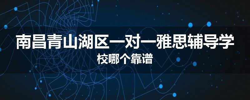 南昌青山湖区一对一雅思辅导学校哪个靠谱