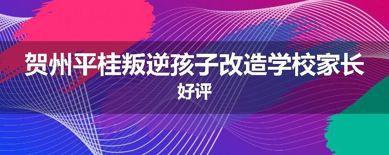 贺州平桂叛逆孩子改造学校家长好评