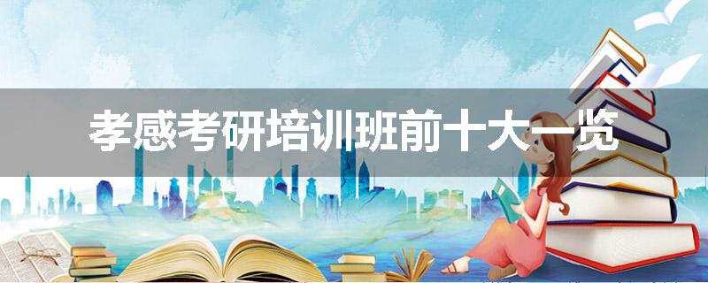 孝感考研培训班前十大一览