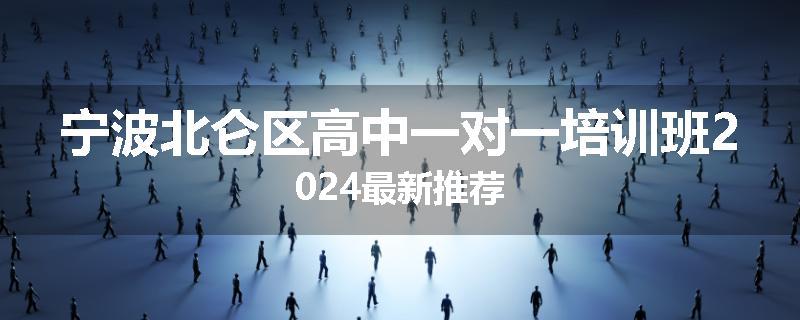 宁波北仑区高中一对一培训班2024最新推荐