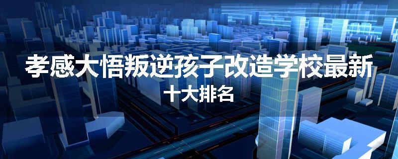 孝感大悟叛逆孩子改造学校最新十大排名