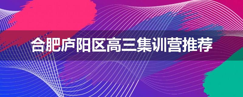 合肥庐阳区高三集训营推荐