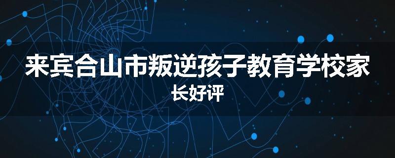 来宾合山市叛逆孩子教育学校家长好评