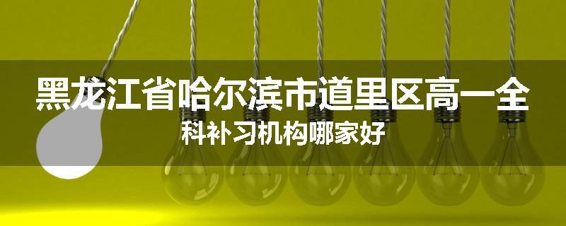 黑龙江省哈尔滨市道里区高一全科补习机构哪家好