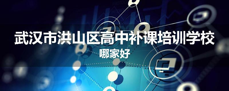 武汉市洪山区高中补课培训学校哪家好