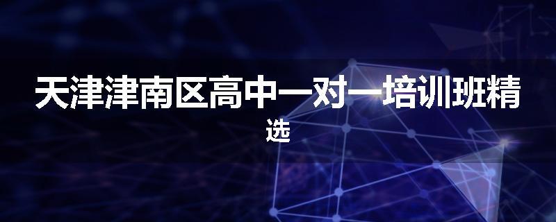 天津津南区高中一对一培训班精选