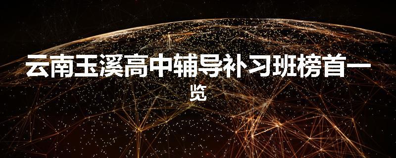云南玉溪高中辅导补习班榜首一览