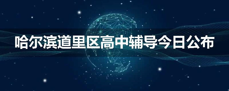 哈尔滨道里区高中辅导今日公布