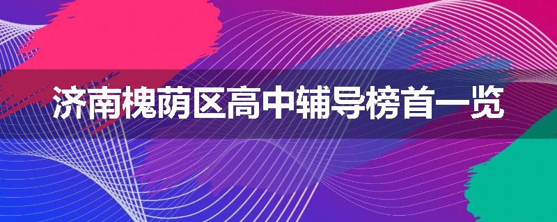 济南槐荫区高中辅导榜首一览