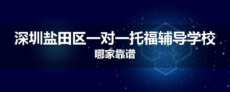 深圳盐田区一对一托福辅导学校哪家靠谱