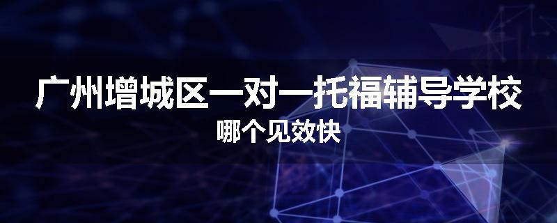 广州增城区一对一托福辅导学校哪个见效快