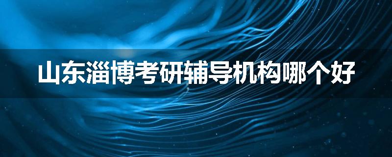 山东淄博考研辅导机构哪个好