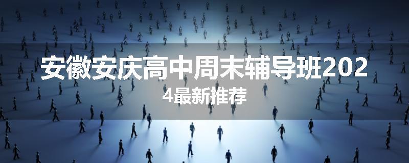 安徽安庆高中周末辅导班2024最新推荐