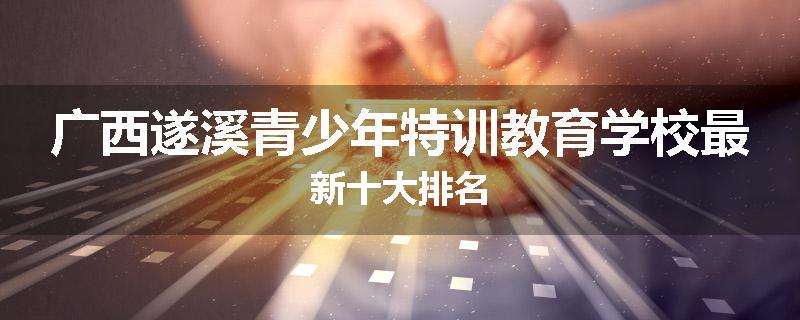 广西遂溪青少年特训教育学校最新十大排名