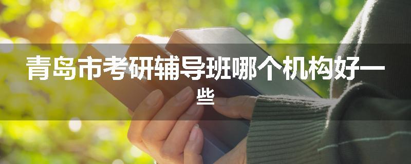 青岛市考研辅导班哪个机构好一些