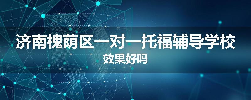 济南槐荫区一对一托福辅导学校效果好吗