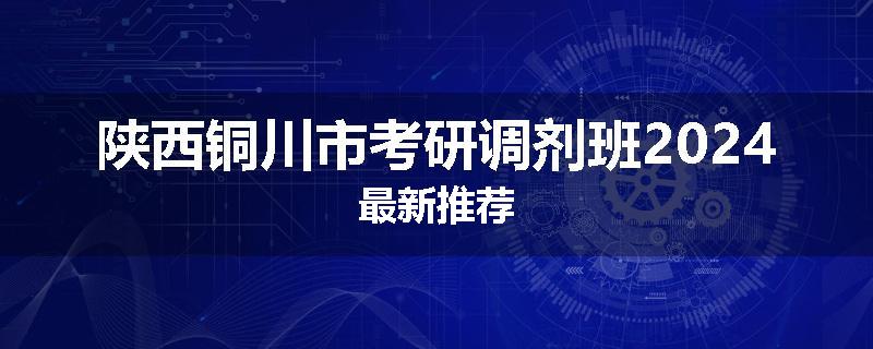 陕西铜川市考研调剂班2024最新推荐