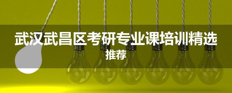武汉武昌区考研专业课培训精选推荐