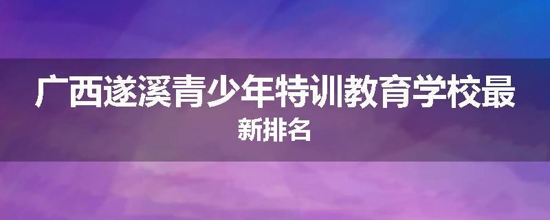 广西遂溪青少年特训教育学校最新排名