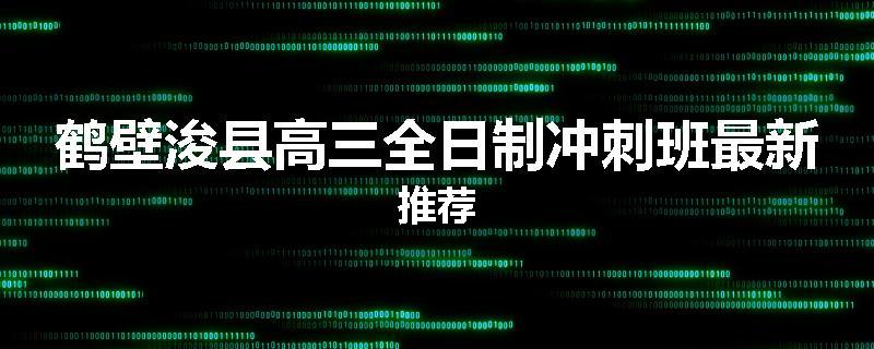 鹤壁浚县高三全日制冲刺班最新推荐