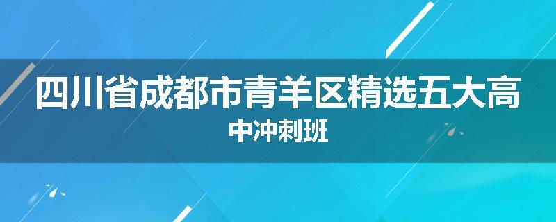 四川省成都市青羊区精选五大高中冲刺班