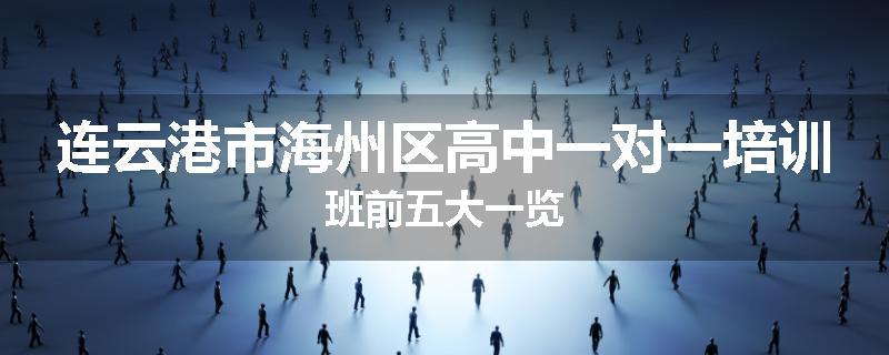 连云港市海州区高中一对一培训班前五大一览