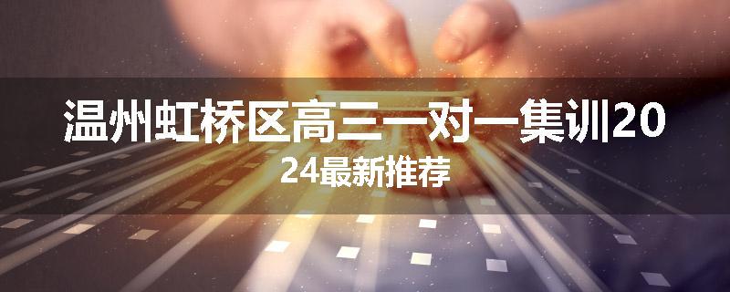 温州虹桥区高三一对一集训2024最新推荐