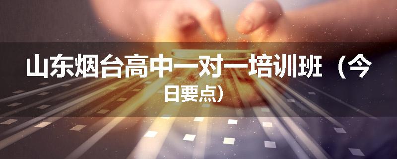 山东烟台高中一对一培训班(今日要点)
