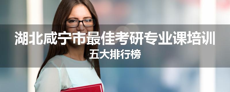 湖北咸宁市最佳考研专业课培训五大排行榜
