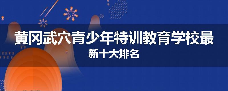 黄冈武穴青少年特训教育学校最新十大排名