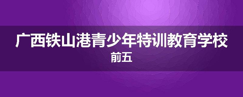 广西铁山港青少年特训教育学校前五