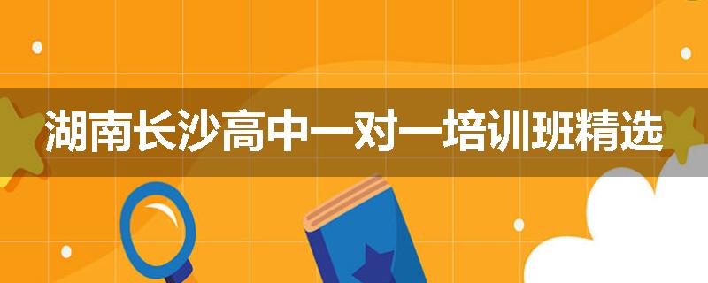 湖南长沙高中一对一培训班精选