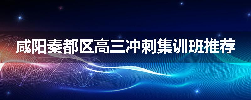咸阳秦都区高三冲刺集训班推荐