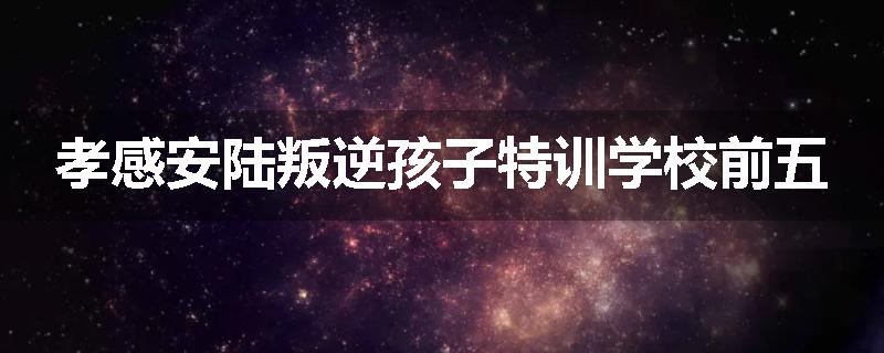 孝感安陆叛逆孩子特训学校前五