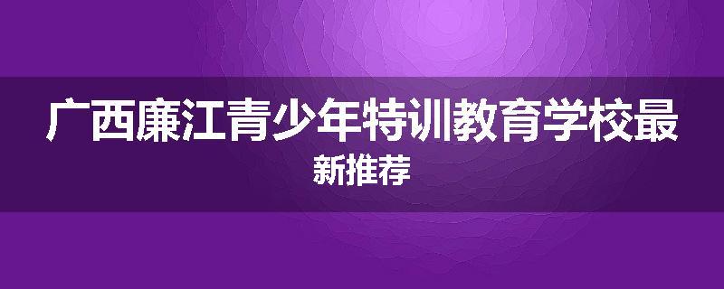 广西廉江青少年特训教育学校最新推荐