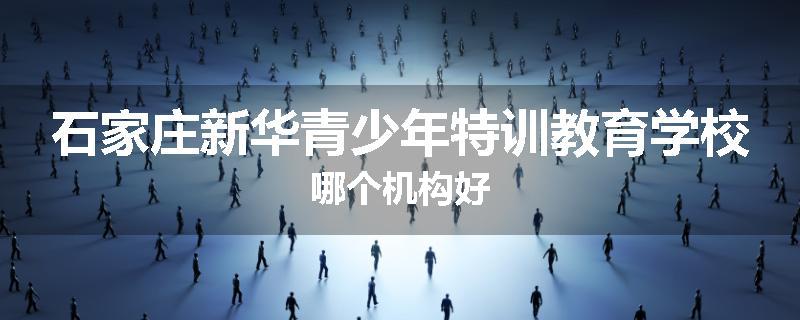 石家庄新华青少年特训教育学校哪个机构好