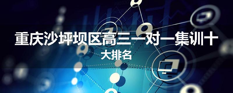 重庆沙坪坝区高三一对一集训十大排名