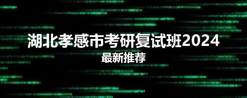 湖北孝感市考研复试班2024最新推荐