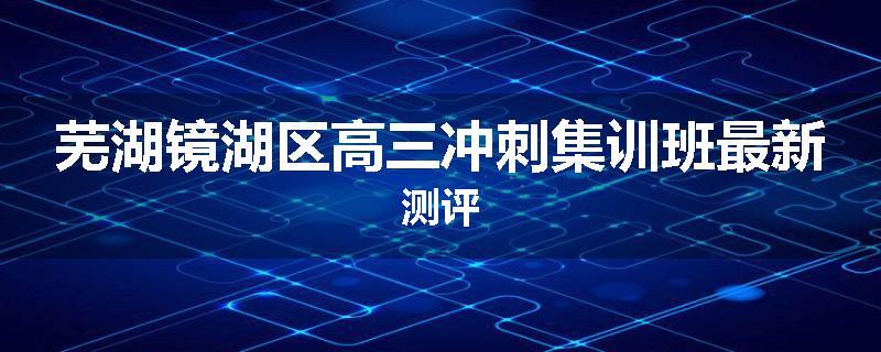 芜湖镜湖区高三冲刺集训班最新测评
