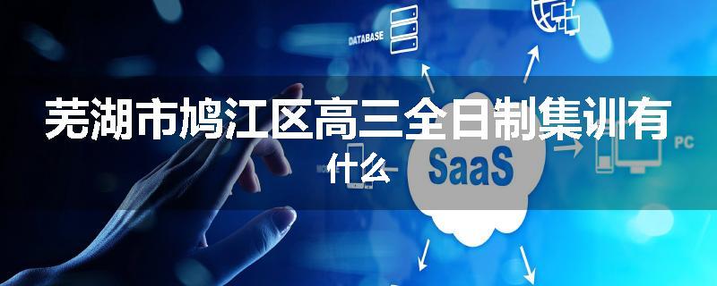 芜湖市鸠江区高三全日制集训有什么