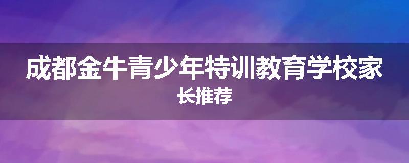 成都金牛青少年特训教育学校家长推荐
