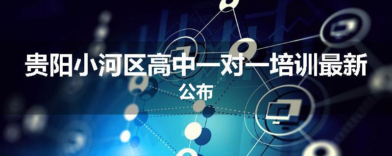 贵阳小河区高中一对一培训最新公布